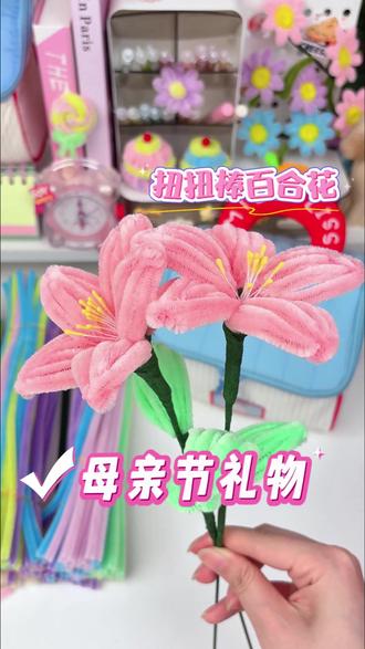 母亲节亲手做扭扭棒花束,满满心意藏在手工里! #手工diy #扭扭棒 #扭扭棒手工 #母亲节礼物 #手工礼物在我眼里一直是最珍贵的
