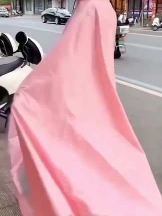 带袖雨衣,电动车摩托车雨披单人男女士成人加大加厚双帽檐骑行雨具#带袖雨衣