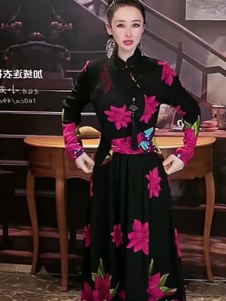 #时尚气质穿搭 #连衣裙推荐 #加绒保暖 #洋气减龄 #品质女装