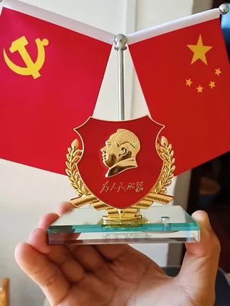 #伟人红旗摆件#车载红旗摆件