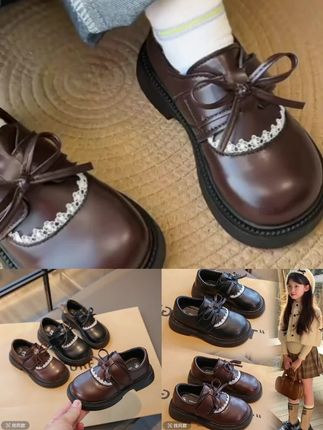 #女童公主小皮鞋2025春秋新款单鞋儿童软底洋气时尚百搭女孩乐福鞋#强烈推荐 #脚宽脚胖都可以 #公主鞋 #小皮鞋