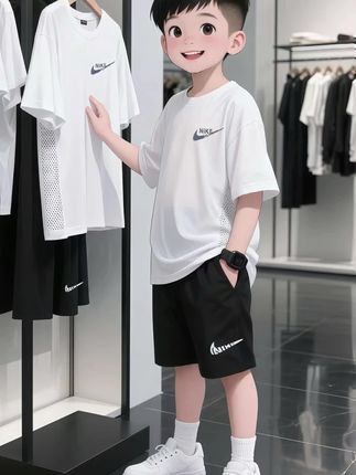 #夏季穿搭 #男童穿搭 #潮童穿搭 #阳光帅气 #短袖套装