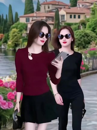 ##早秋新款女装 #遮肉显瘦 #洋气减龄 #优雅气质 #谁穿谁好看