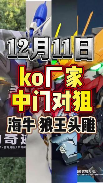 年底ko厂家中门对狙 太精彩了🥹
#胶佬#korg海牛 #狼王头雕 #高达模型 #江水EVal