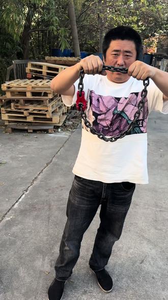 可以捆绑兜圈起吊的锰钢链条 #链条调节器 #起重链条 #链条吊索具 #叉车出租 #起重吊装工具