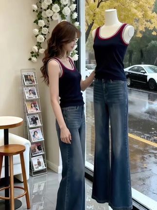 #女装穿搭 #小个子穿搭 #内搭外穿都好看  #吊带背心 #背心穿搭