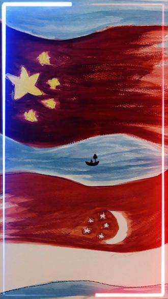 赤旗人,赤旗魂!#日常分享 #想画就画