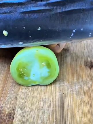 #绿色蔬菜#新鲜采摘#青西红柿#小时候的味道