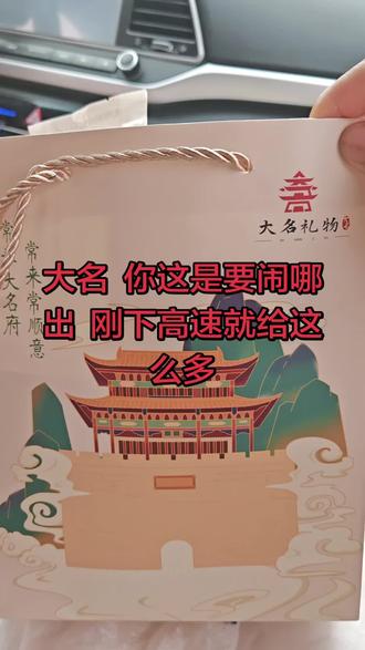 #大名文旅欢迎你 刚下高速大名志愿者就给这么贴心的礼物