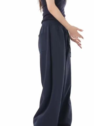 #休闲裤 #美式风格 #阔腿裤 #运动裤 #男女同款卫裤