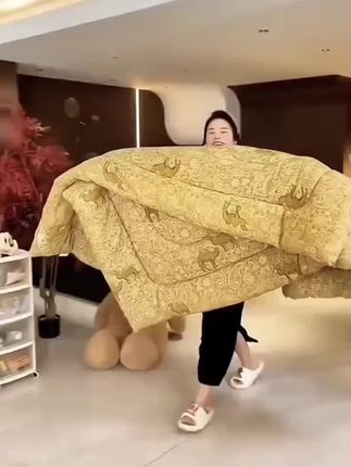 #冬季加厚驼绒被