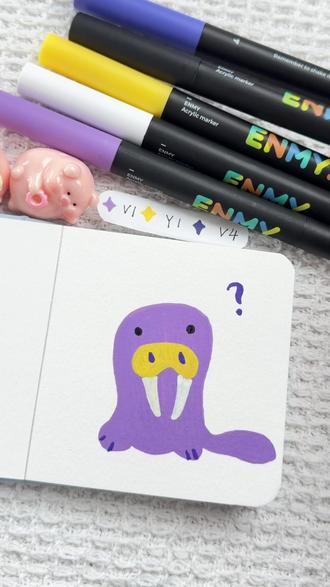 可爱动物绘|小海狮
一看就会的小动物 你也来试试吧#跟着抖音学画画 #丙烯画 #零基础学画画