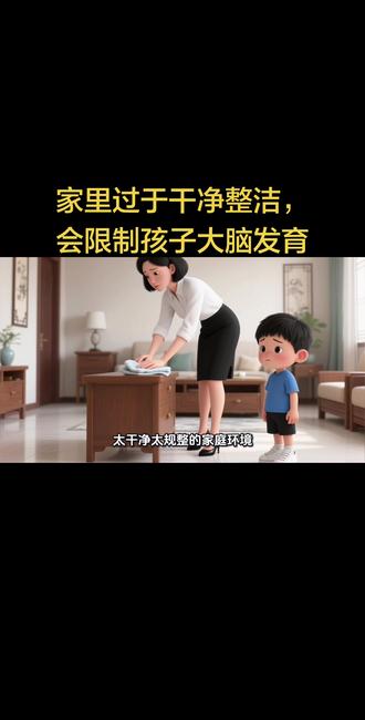 家里过于干净整洁,会限制孩子大脑发育#家庭环境 #儿童大脑发育 #新式育儿