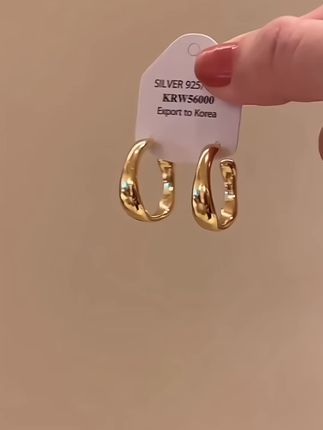 #不规则C型耳环 #几何耳环 #时尚耳饰 #耳饰 #精美耳饰