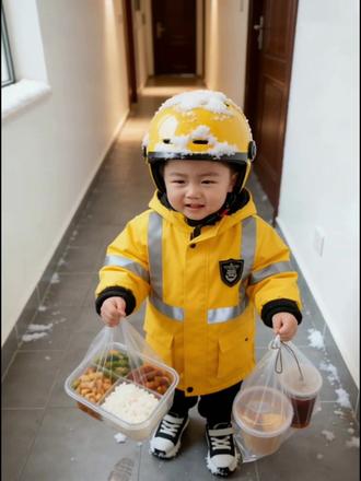 #剪映#剪映模板 #AI委屈的外卖员 左下角#一键做同款