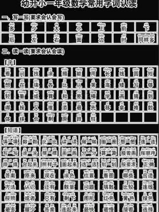 幼升小一年级数学常用字词认读🔥打印 #幼升小 #幼小衔接 #幼小衔接数学 #幼小衔接数学常用字 #一年级数学常用字
