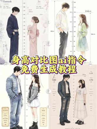 身高对比图生成器 身高对比图svt指令 身高对比图生成器ai指令 身高对比图ai指令 ai生成身高差指令#身高差示意图#身高差#剪映#剪映图片设计#梦女身高对比生成器入口身高模
拟器小程序入口身高模拟器生成器 身高对比图怎么弄