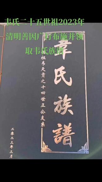 平果.巴马.大化.都安.马山韦氏二十四世祖代表宗支2023年清明阵一都安给韦最真扫墓并领取《韦氏族谱》