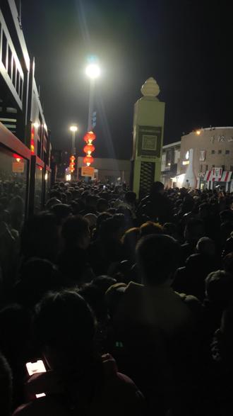 大年初五凌晨4点的普陀山#人山人海太热闹了