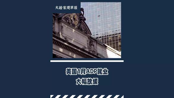 美国1月ADP就业大幅放缓 2月5日宏观早报 #宏观经济