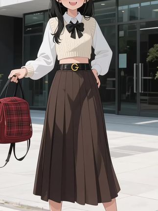 #百褶裙 #半身裙 #加绒加厚裙子 #时尚穿搭 #气质穿搭