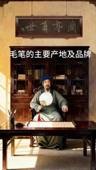 毛笔的主要产地及品牌 #毛笔 #文房四宝 #四大名笔 #湖笔 #宣笔