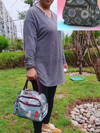 多拉链口袋手拎包妈妈包上班包布包学生饭盒袋便当包女士手腕包#好物推荐🔥