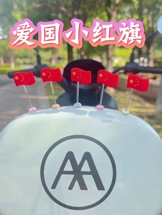 如果信仰有颜色,那一定是中国红!这个小红旗放在车里也太好看了吧!#我爱我的祖国#五星红旗迎风飘扬 #车载摆件#红旗