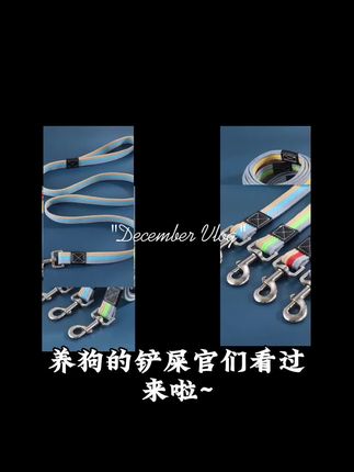 宠物中型犬帆布牵引绳狗狗遛狗绳帆布狗链耐磨狗绳加长狗狗牵引绳