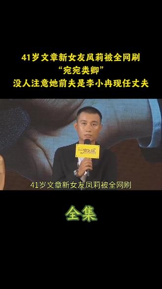 41岁文章新女友凤莉被全网刷“宛宛类卿”,没人注意她前夫是李小冉现任丈夫