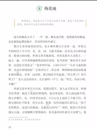 五年级下册语文课文朗读:第4课《梅花魂》 #小学语文阅读 #每日一读 #课文朗读 #让阅读成为一种习惯 #小学语文