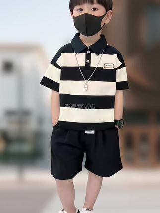 #品质童装 #面料舒适透气 #休闲穿搭 #男童套装 #童装搭配