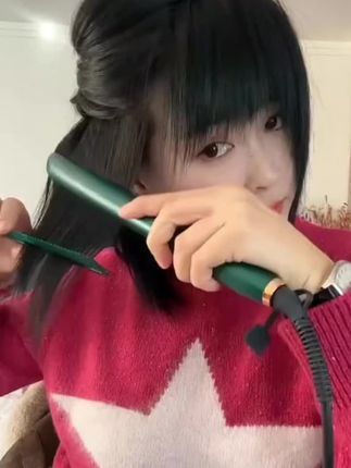 德国新款电夹板直发卷发两用负离子直板夹不伤发网红款理发店专用#直卷两用夹板#直板夹#拉直板#拉直器#拉直@DOU+好生意 @DOU+小助手