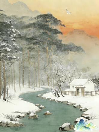 逢雪宿芙蓉山主人
唐•刘长卿
日暮苍山远,天寒白屋贫。
柴门闻犬吠,风雪夜归人。
#诗词 #国风 #国画 #传统文化 #中华文化