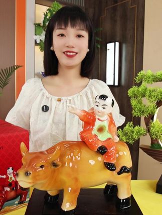 牧童彩牛纯粮酒53度750毫升#景德镇陶瓷#好酒推荐#好喝不贵#纯粮酿造#精品摆件