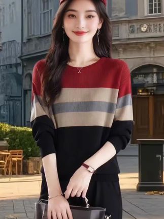 #气质女人 #针织衫 #优雅气质