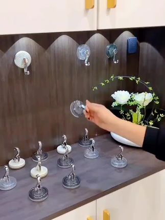 #轻奢家用免打孔吸盘挂钩强力真空吸盘式毛巾浴室厨房粘钩无痕挂钩#好物推荐🔥