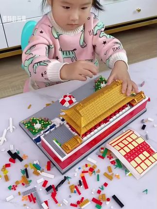 古建筑积木天坛拼装玩具#乐高 #天坛祈年殿#积木#故宫 #乐高拼装8-16岁正版