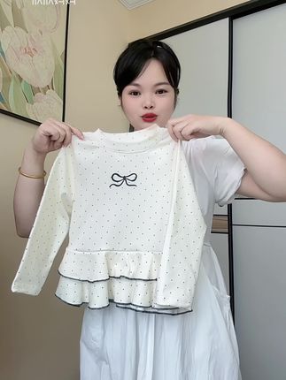 女儿穿上太可爱了,波点加小蝴蝶结,裙摆还带小花边,又可爱又洋气,舒服又好看,咱就说这衣服买得值不值!#生女儿就要这样穿 #女童穿搭 #秋冬新款 #超便宜超划算 #谁穿谁好看