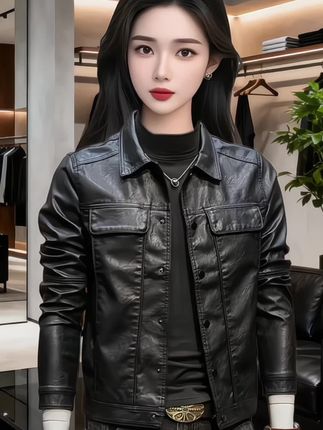 #品质男装 #简约大气#皮衣外套搭配#男士穿搭#气质皮衣
