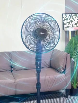 美的电风扇静音家用立式电扇遥控节能省电7叶大风力升降纯铜电机 #美的风扇 #电风扇 #居家好物 #美的落地扇 #高温天气注意防暑