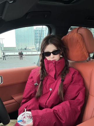 冬日Clean Fit秘籍|一件立领棉服穿出极简高级感。 #冬季必备 #棉服 #男女同款 #棉服外套 #ootd穿搭