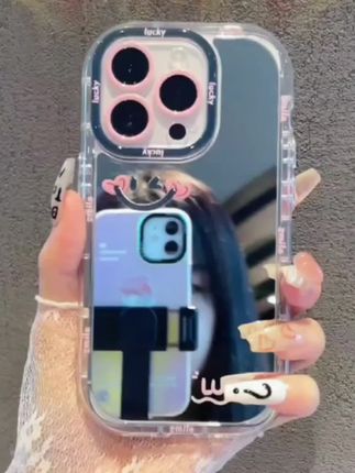 镜面奶油壳适用苹果iPhone/华为荣耀/OPPO手机壳14/13保护个性12#新款手机壳 #爆款手机壳 #创意手机壳 #高级感手机壳 #手机壳推荐