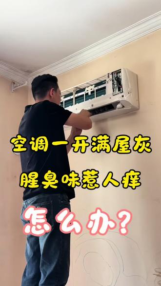 空调一开全是灰,腥臭味惹人痒,怎么办? 只洗滤网等于白洗整机拆分,高压冲洗➕高温蒸汽消杀,出风干爽,无异味,需要洗空调,私信 #伊宁市 #伊宁市空调 #空调挂机清洗 #创作者中心 #创作灵感