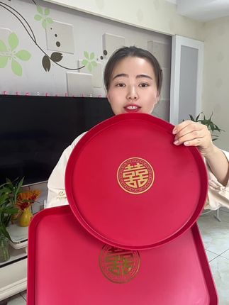 #喜庆托盘 #大红托盘 #托盘 #结婚现场喜气洋洋 #好用不贵经济实惠