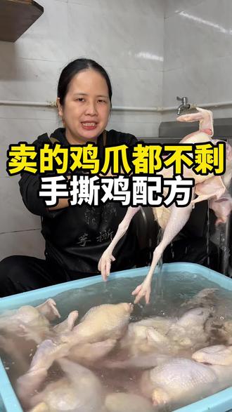 每天连鸡爪都不剩的脆皮手撕鸡配方分享#摆摊#手撕鸡
