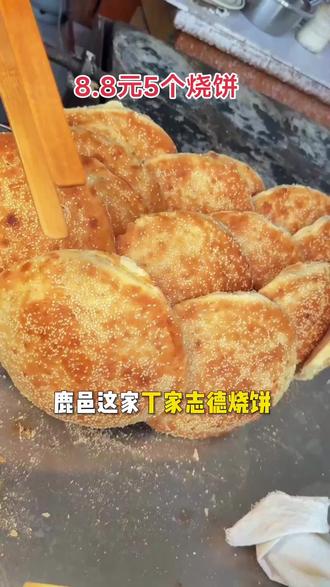 鹿邑这家丁家志德烧饼牛肉汤,8.8元5个烧饼,#烧饼#抖音团购优惠券 #烟火气小店