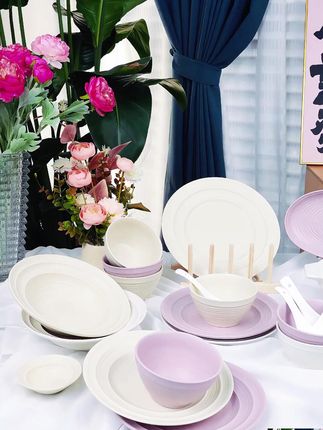 稻森奶油风陶瓷餐具,简约轻奢超好看,家用必备! #轻奢餐具 #家用陶瓷碗 #家用餐具 #家用陶瓷餐具 #家用碗盘