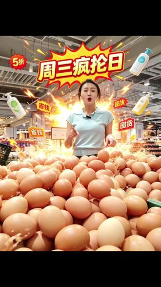 日化全场5折起 库存告急|周三专属鸡蛋特惠同步开启 日化五折起大优惠,货品抢完剩不多,周三鸡蛋也特价,趁早进店不白跑!@保禄生活超市宠粉号 #鸡蛋价格打下来了 #鸡蛋涨价 #保禄生活超市 #洗护好物 #日化品选购指南