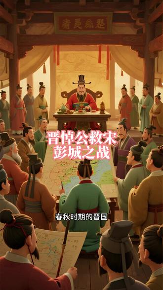国学历史典故《晋悼公救宋 彭城之战》 #国学文化#传统文化#历史故事#成语故事#手抄报